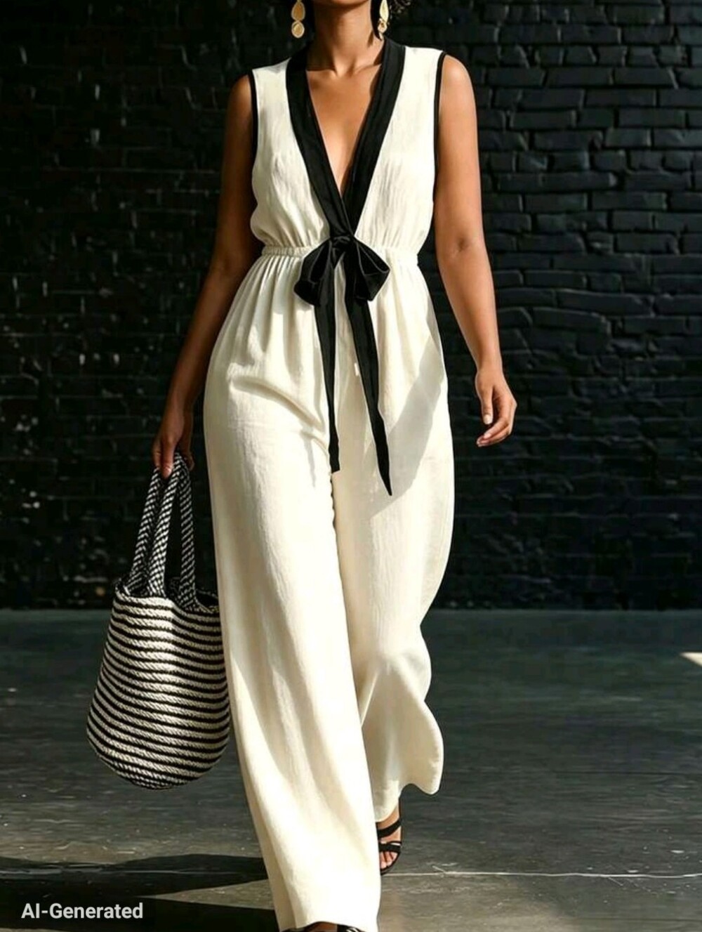Woven Elegant Holiday Summer Jumpsuit